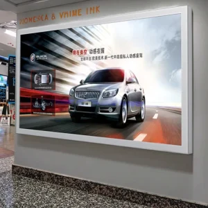 Custom Waterproof LED Light Emitting Vinyl Banner Light Box Rectangle Outdoor Large Shopping Mall Exterior Wall Advertising