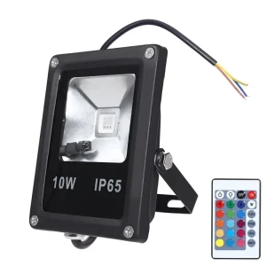 Customer Size 10W RGB Floodlight Color Changing Energy-efficient Outdoor High Power LED RGB Projector
