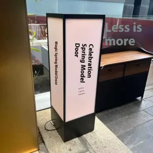 Customizable Aluminum Outdoor Four sided Illuminated Waterproof Lightbox Billboard LED Lights Hanging Advertising Light Boxes