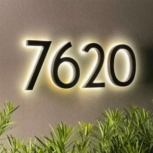 Customizable Color Metal Advertising Signs Backlit Office Logo Signboard Indoor Outdoor LED Wall Signage with Waterproof IP65