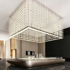 Customizable Crystal Chandelier Pendant Lamp for Hotel Restaurant Wedding Banquet Decorations Gold Body Adjustable