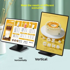 Customizable High Performance LED Desktop Light Box Luminous Menu Display Board Advertising Ordering Sign Aluminum Alloy Frame