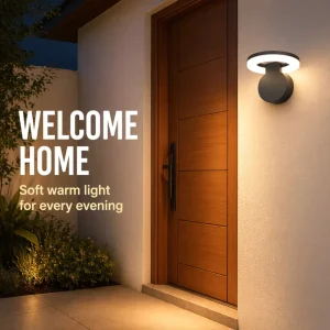 Customizable IP65 Outdoor LED Wall Light Rustproof Round Sconces Lamp for Commercial Projects
