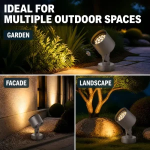 Customizable IP66 High Bright RGBW LED Outdoor Spot Lights with DMX512 Control for Villa Garden Lighting Decoration System