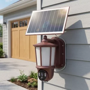 Customizable IP67 Solar LED Outdoor Courtyard Camera Big AI Function HD Night Vision Remote Wireless WiFi Monitor