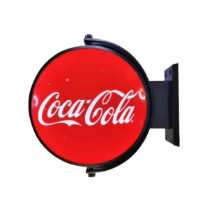Customizable LED Light Box for Side Wall Hanging Automatic Rotating Iron Blister