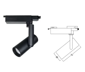 Customizable LED Track Light 10W 20W 30W Anti glare Ceiling Spotlight for Brand Clothing Store and Museum