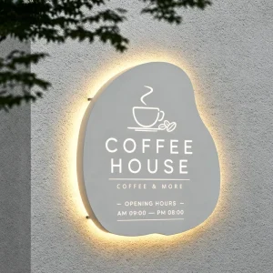 Customizable Light Boxes Led logo Advertising Lightbox Signs Outdoor Business Store Signs for Trademark Display