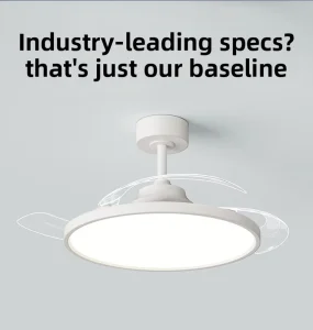 Customizable Modern Remote controlled Dimming Indoor Bedroom 42 inch 4 blade Iron LED DC Motor Concealed Ceiling Fan Light
