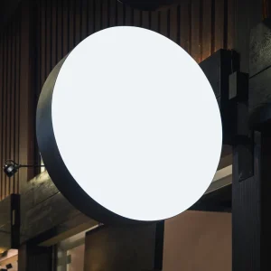 Customizable Module LED Light Design Circular Light Box Outdoor Display Light Box for Shop Front