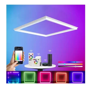 Customizable Surround LED Frame Modern Style 2X4 2X2 Square Rectangle Grid Ceiling for Dynamic Music Lighting