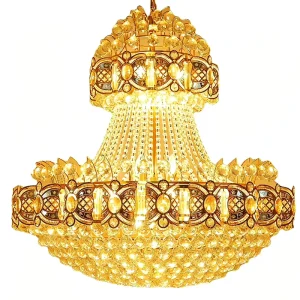 Customization Luxury OEM Crystal LED Energy Saving 3000K Warm White High Brightness Chandeliers Pendant