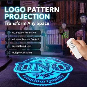 Customize LED Sign Rotate Moving HD Advertising Signage Full Color Logo Projector Store Gobo Lights
