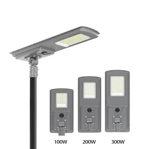 Customized 100W 200W 300W All In One Solar Street Light Outdoor IP65 Waterproof