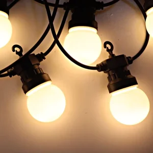 Customized 10M 220V LED G50 Festoon Lights Outdoor Waterproof Garland Commercial Christmas Lights