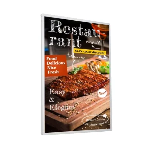 Customized A1 A2 A3 LED Advertising Wall Mount Hanging Light Box for Indoor Restaurants Shops Bars Hotels Malls