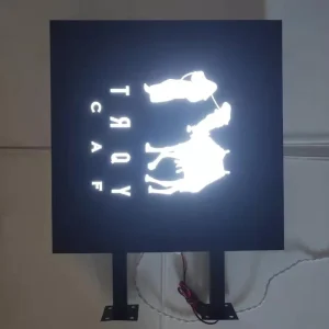 Customized Aluminum LED Light Box Sign Letter Illumination Waterproof Wall-Mounted Outdoor Advertising Lighting Coffee