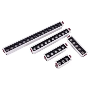 Customized Aluminum Recessed COB Grille Linear Downlight Home Office Living Room Bedroom Led Down Light for Bedroom