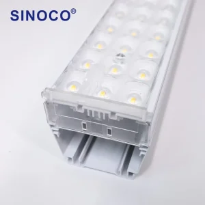 Customized Anti-Glare Commercial Lighting Decorative Supermarket Office Suspended Aluminum Pendant Led Linkable Linear Lights
