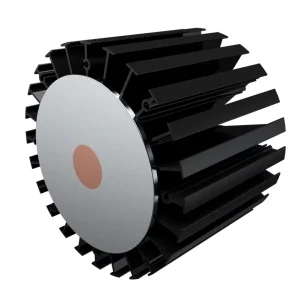 Customized Black Aluminum Round Extrusion 120W LED High Bay Light Heat Sink with IP65 CE Certified 5 Year Warranty