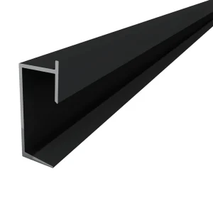 Customized Black Surface LED Light Strip Skirting Line Aluminium Channel Floor Ceiling Shadow Gap Aluminum Profile