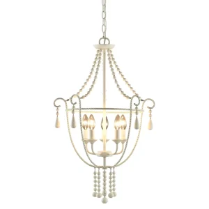 Customized Classic Wrought Iron Vintage Rustic Chandelier Pendant Light Fixture LED E12 Bulb Base ETL Certified DIY Living Room