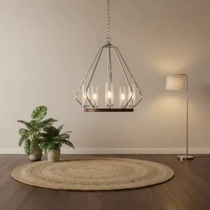 Customized Contemporary Chandeliers Modern Lighting Fixtures Hanging Industrial Vintage Pendant Lights LED E12 Clear