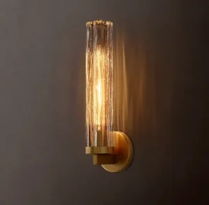 Customized Design American Wall Sconce Brass Glass Bedroom Decor Light for Living Room Bedroom Hotel Gold Industrial Retro Lamp