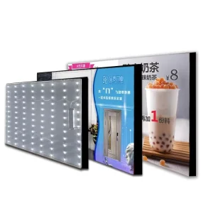 Customized Frameless Outdoor LED Light Box Waterproof Ceiling Wall Hanging Sign Board Luminous Soft Film Lightbox