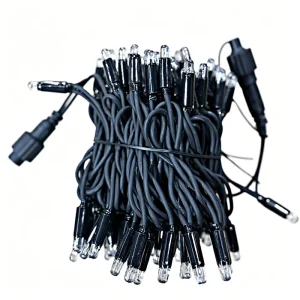 Customized IP67 220V Rubber Wire LED String Lights Commercial Street Christmas Street Lights Decoration