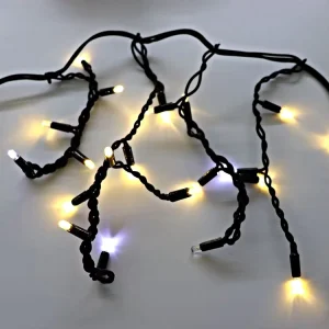 Customized IP67 Rated LED Icicle Lights 8 Mode 110V 10M Rubber Wire Outdoor Commercial Christmas Lights