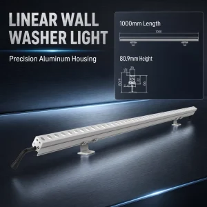 Customized IP67 Waterproof Aluminum Addressable LED Pixel Tube Light RGB Linear Advertising Display Building Facade Wall Washers