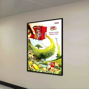 Customized Indoor LED Light Box Poster Frame Slim Light Box Display