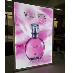 Customized Indoor LED Movie Poster Light Box Aluminum Frame Slim LED Light Box