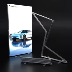 Customized LED Advertising Lightbox Modular Foldable Double sided Display SEG Exhibition Lightbox Stand