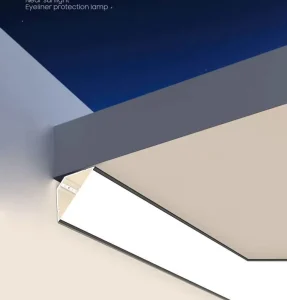 Customized LED Anodized Aluminum Profile Light Surface Mount Modern Ceiling Trim for Living Room