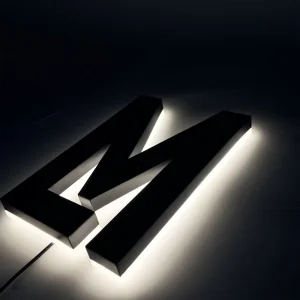Customized LED Backlit Acrylic Sign Letters 3D Illuminated Logo Lighted Business Sign for Outdoor Indoor Use