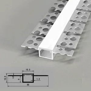 Customized LED Profiles Embedded with Curved LED Profiles for Flexible Linear Lights in Shopping Mall Living Rooms
