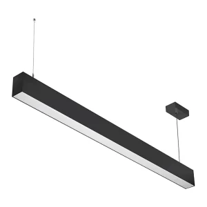 Customized Length Office Black Silver White Flexible Seamless Joint Aluminum Hanging Recessed Batten LED Linear Light