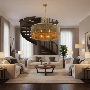 Customized Luxury Modern LED Pendant Lamp Indoor Home Living Room Decorative Chandelier