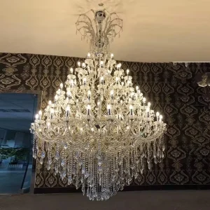 Customized Modern Crystal Chandeliers Hotel Luxury Wedding Chandelier for High Ceilings Large Chandeliers Pendant Lights