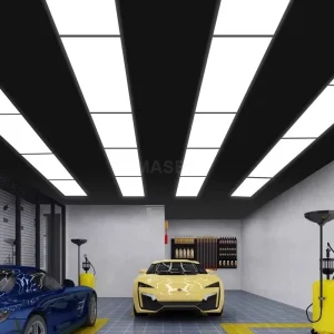 Customized Modern Square Garage Light Auto Detailing LED Lights Ceiling Car Wash Lights for Workshop Car Showroom 5 Grid System