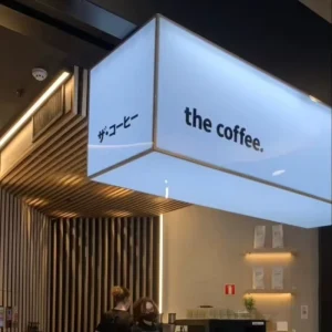 Customized Outdoor Advertising Boards Acrylic Light Boxes Coffee Shop Advertising Light Boxes