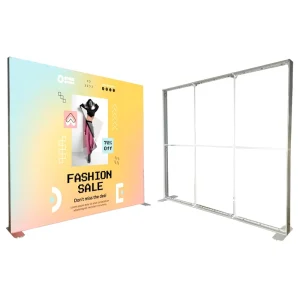Customized Portable Durable Aluminum Trade Show Exhibition SEG Fabric LED Light Box Display