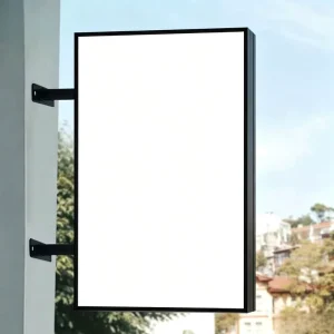 Customized Rectangular Street Commercial White Light Outdoor Signage LED Light Box