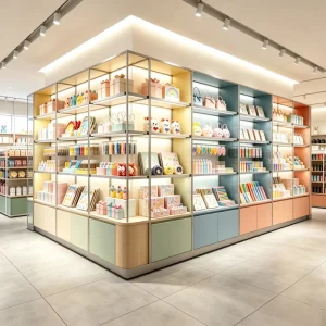 Customized Retail Lifestyle Gift Souvenir Shop Fitting Display Cabinets Display Showcase Shop Center Island Display Counter