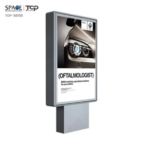 Customized Scrolling Light Boxes Double Sided LED Screen Advertising Sign Light Box