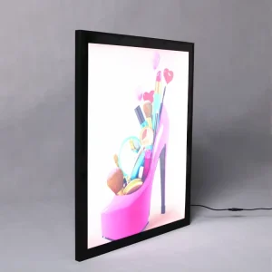 Customized Size Rectangle Aluminum LED Light Boxes for Indoor Advertising A4 Menu Poster Frame