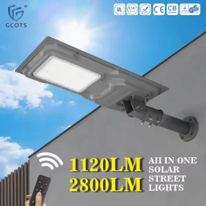 Customized Solar Street Lights IP65 One piece Molded LED Lamps Lithium Iron Phosphate Batteries for Roads Parking Lots Manor