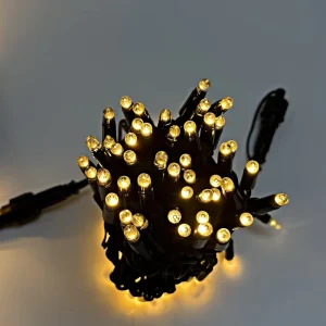 Customized Waterproof IP67 220V 10M Rubber Wire LED String Lights Outdoor Holiday Commercial Christmas Street Decoration Lights